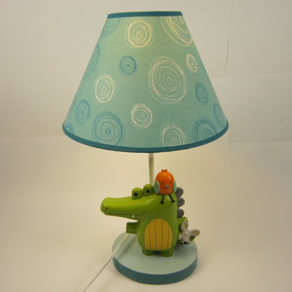 Lambs & Ivy Yoo Hoo Jungle Lamp with Shade - Alligator Bird Mouse - 2016